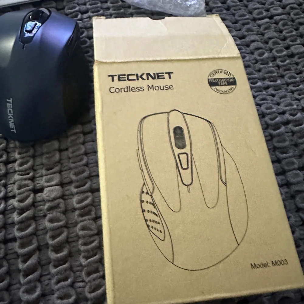 Tecknet Cordless Mouse Blue Model M003